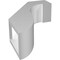 Ekena Millwork 3-in. W x 8-in. D x 12-in. H Del Monte Architectural Grade PVC Knee Brace BRCP03X08X12DEL - alternate 6